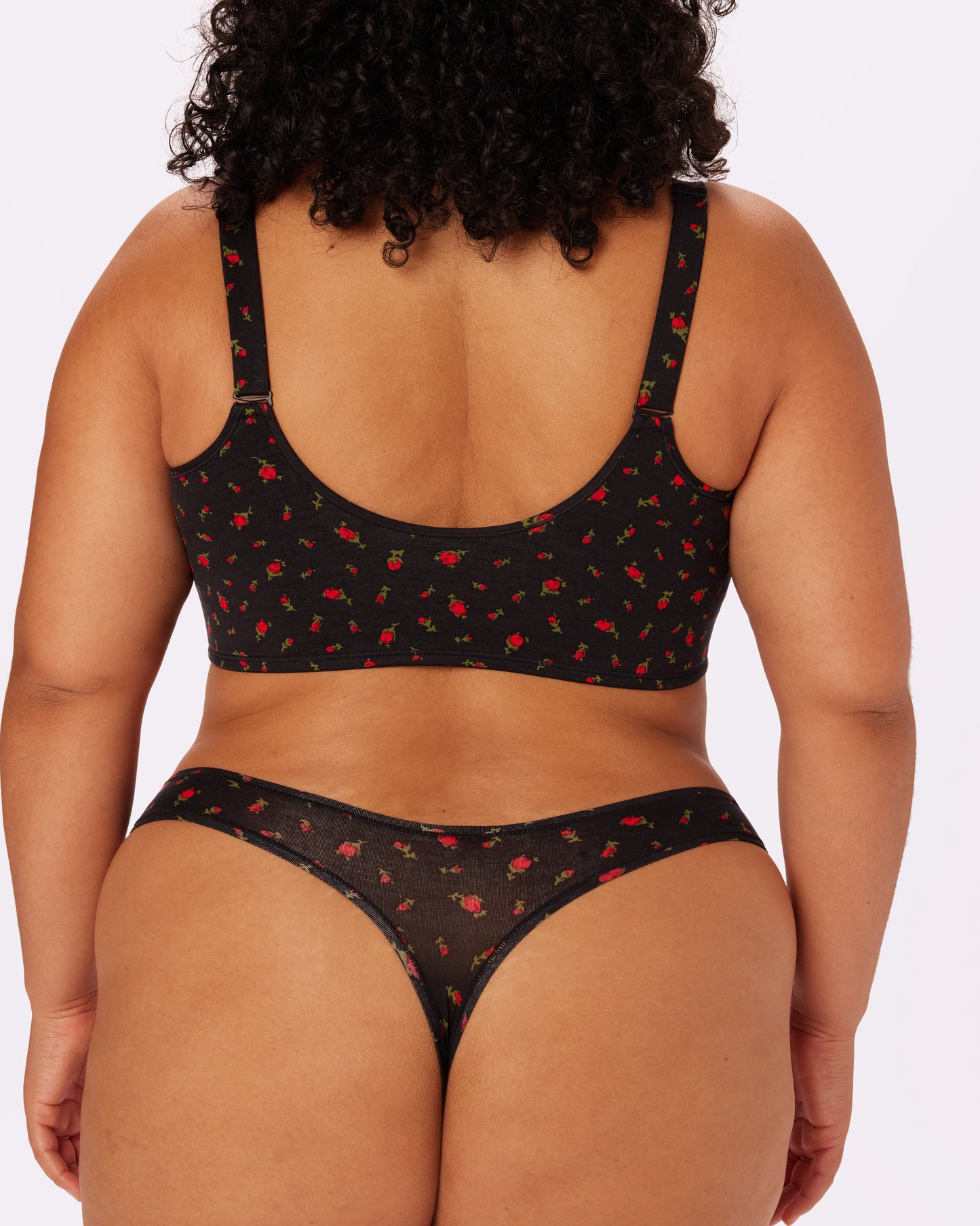 Betsey Johnson Vintage Soft Scoop Bralette | New:Cotton (Rosebud)