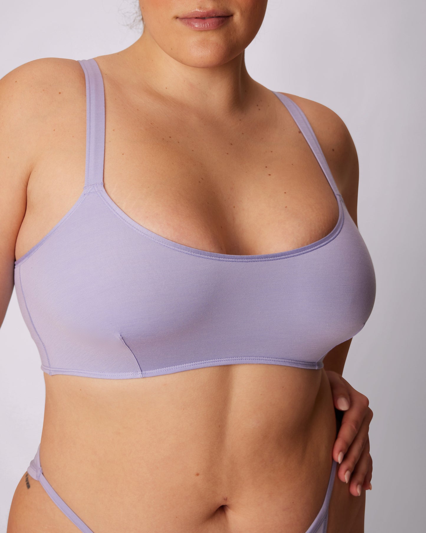 Vintage Soft Scoop Bralette | New:Cotton (Eightball)