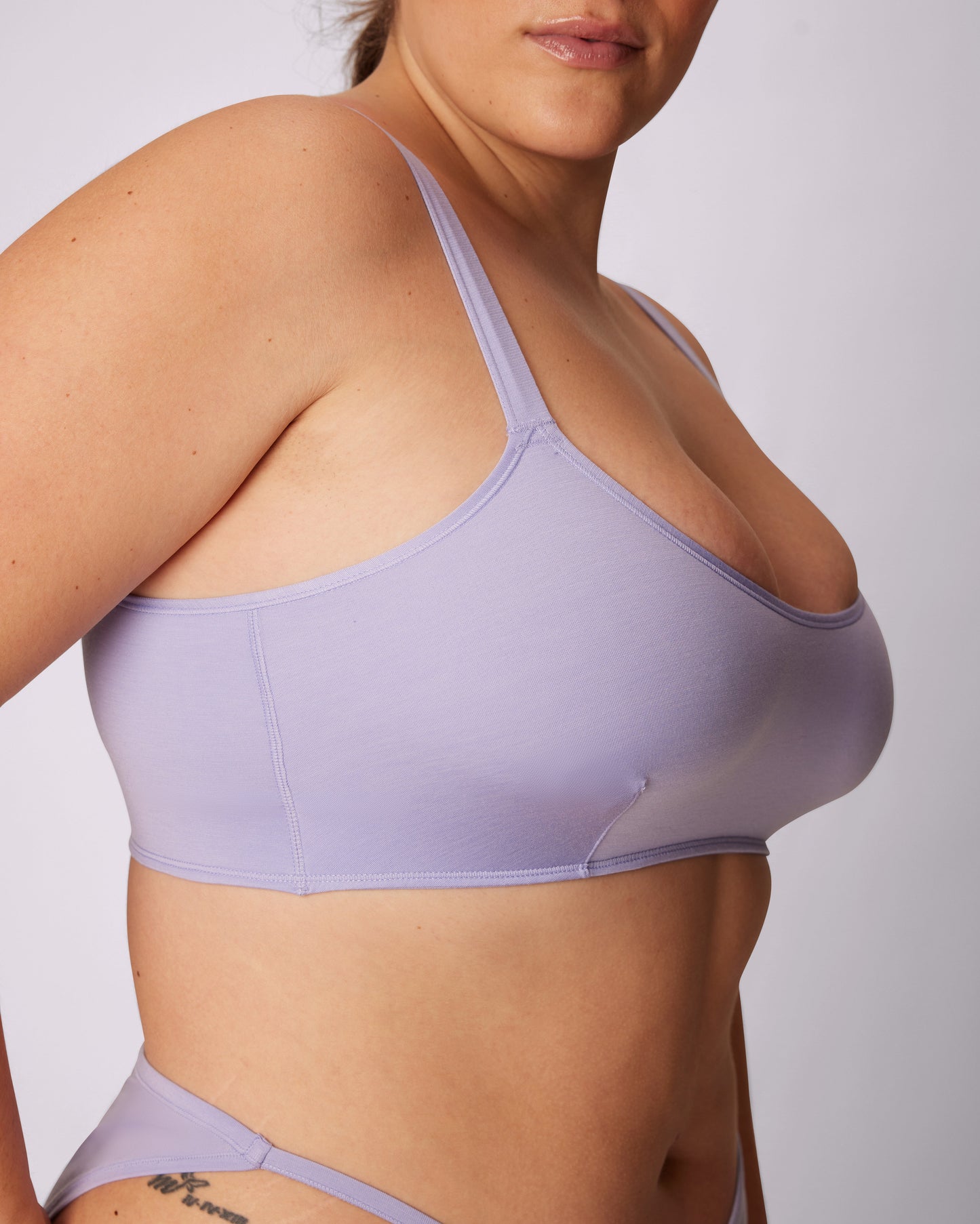 Vintage Soft Scoop Bralette | New:Cotton (Eightball)