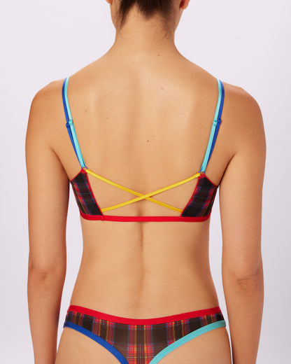 Betsey Johnson Cross-Back Triangle Bralette | Silky Mesh (Betsey)
