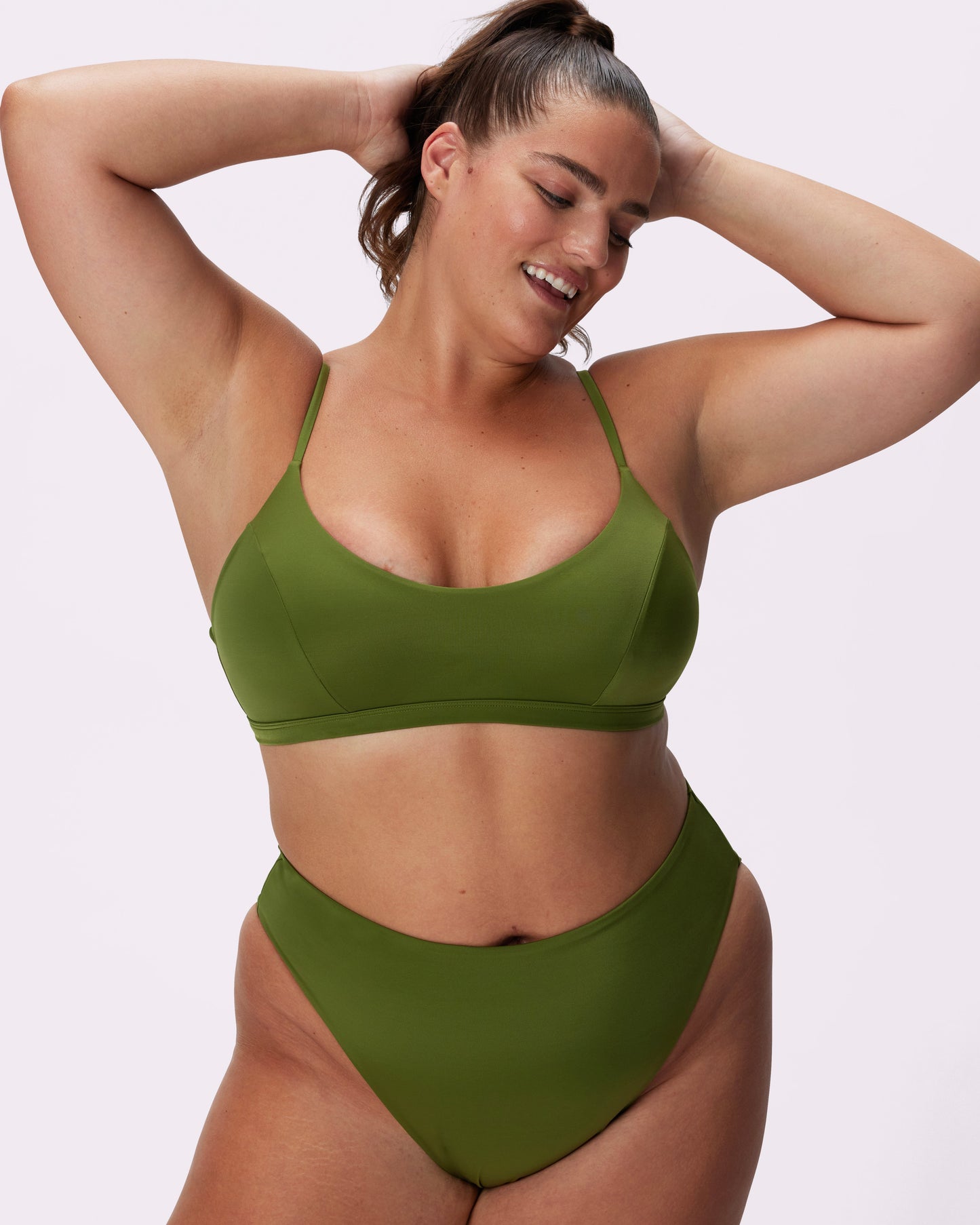 Scoop Bikini Top | EcoSplash Swim | Archive (Palm Tree)