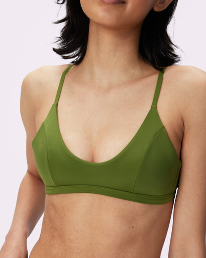 Scoop Bikini Top | EcoSplash Swim | Archive (Palm Tree)