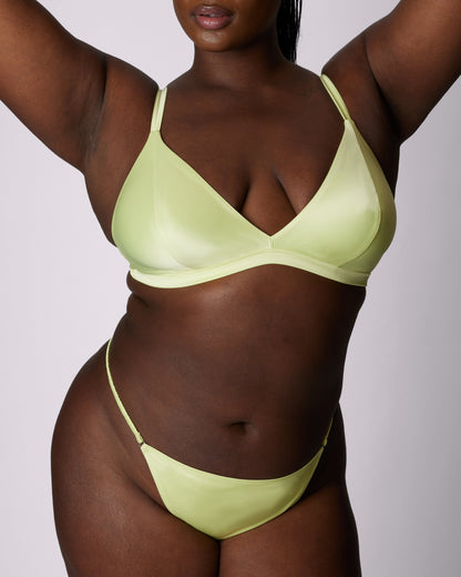 Luminous Glow Triangle Bralette | Glow Satin | Archive (Firefly)