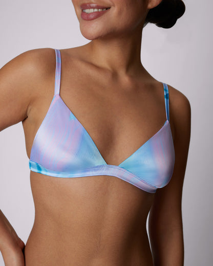 Luminous Glow Triangle Bralette | Glow Satin | Archive (Slick)