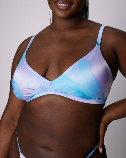 Luminous Glow Triangle Bralette | Glow Satin | Archive (Slick)