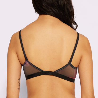 Triangle Bralette | Silky Mesh | Archive (Techno Bloom)