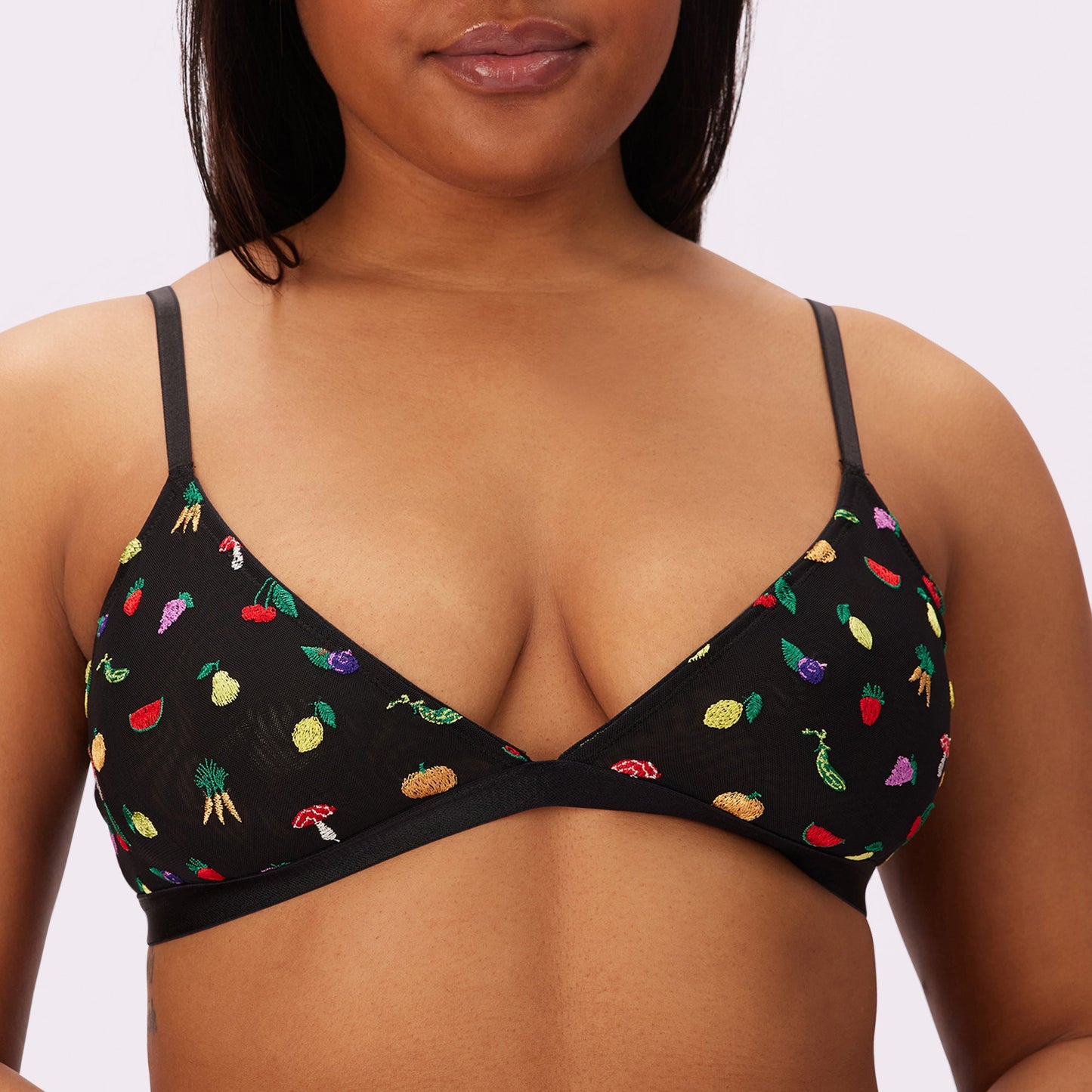 Triangle Bralette | Silky Mesh (Eightball)