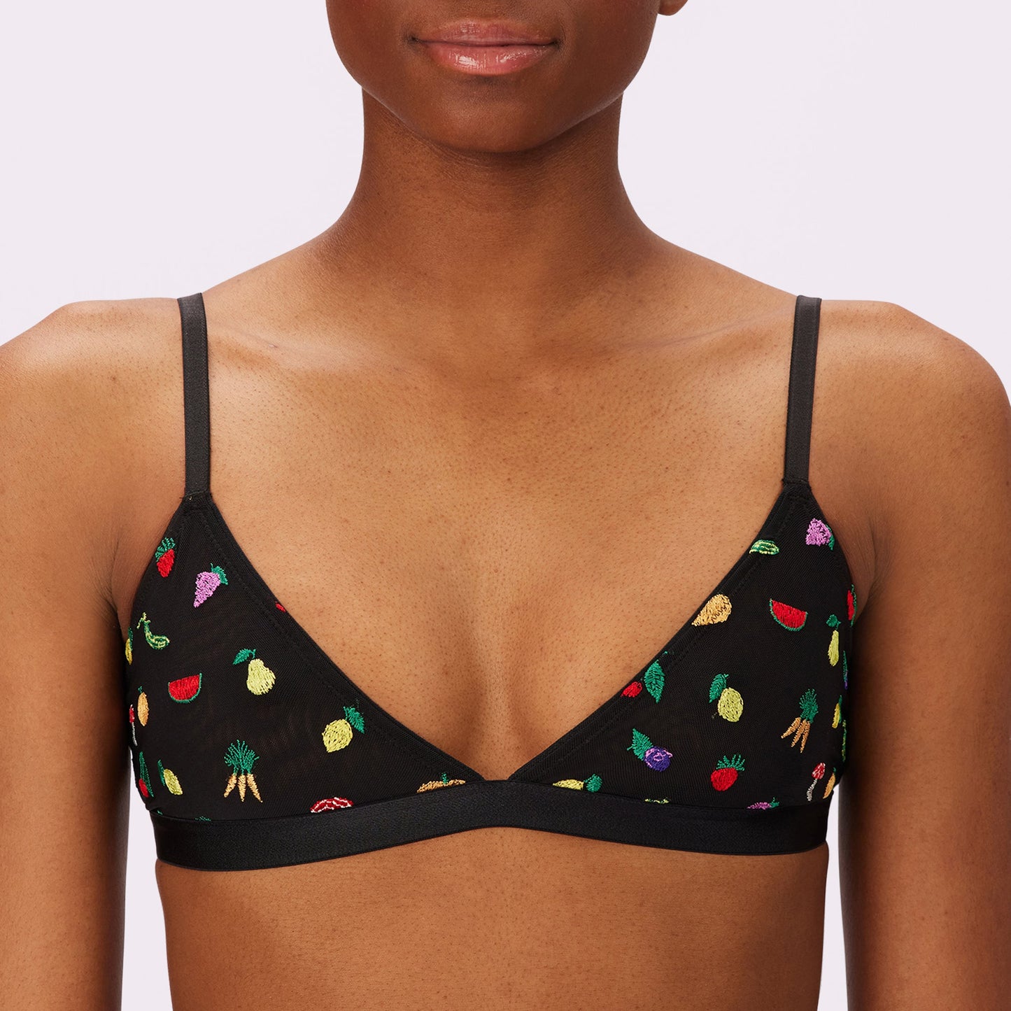 Triangle Bralette | Silky Mesh (Eightball)