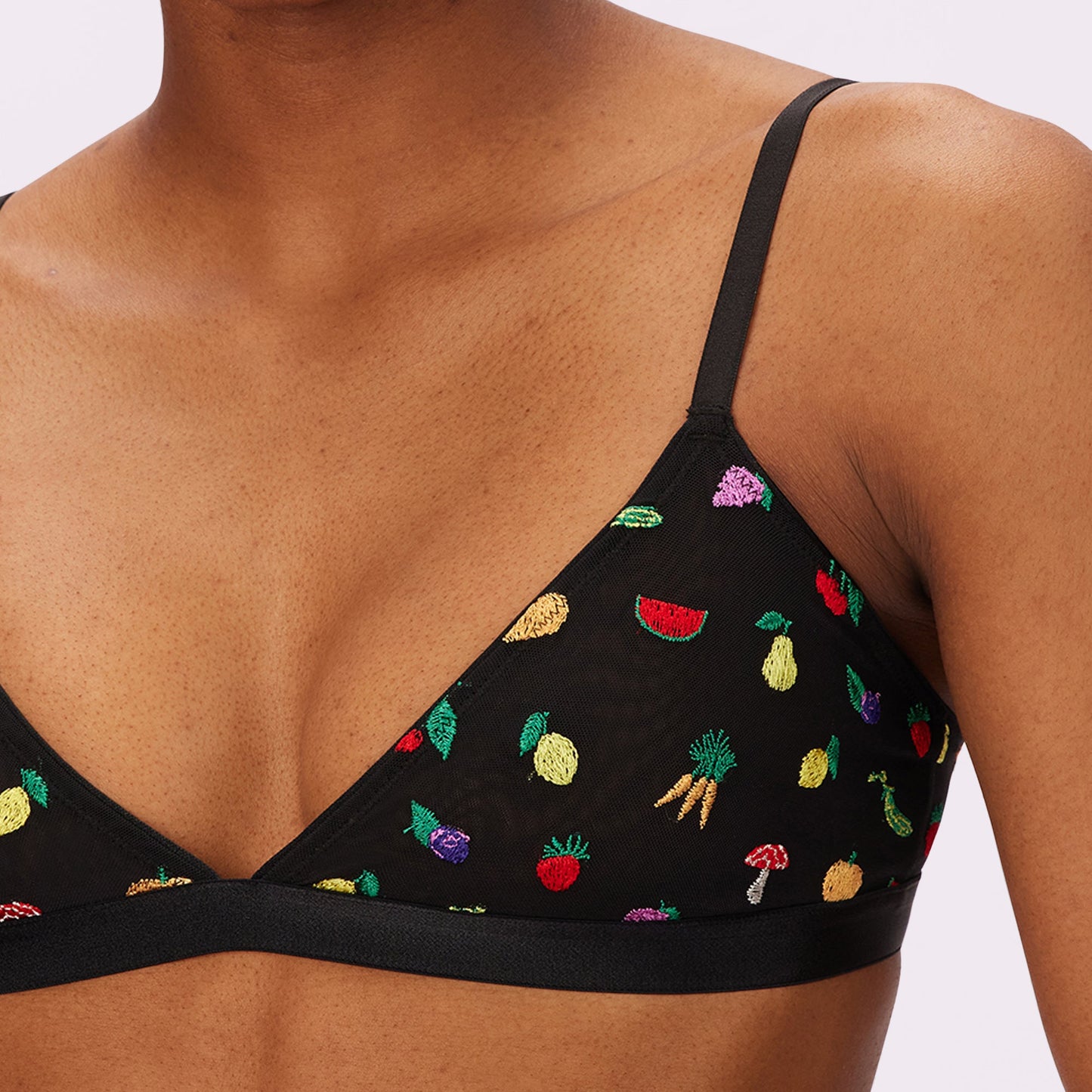 Triangle Bralette | Silky Mesh (Eightball)