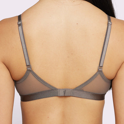 Triangle Bralette | Silky Mesh | Archive (Truffle)