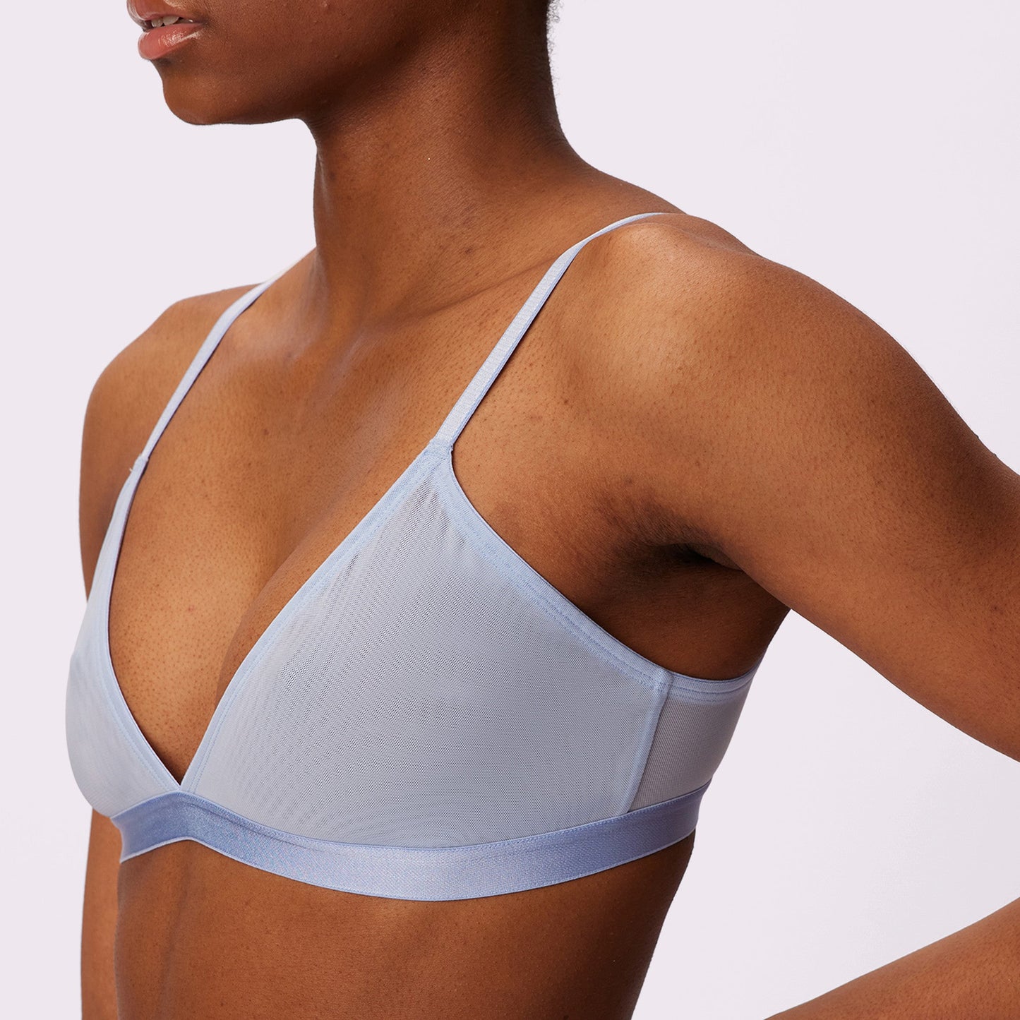 Triangle Bralette | Silky Mesh | Archive (Tide Pool)