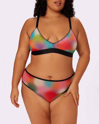 Triangle Bralette | Silky Mesh (Supernova)
