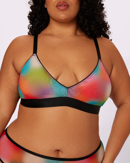 Triangle Bralette | Silky Mesh (Supernova)