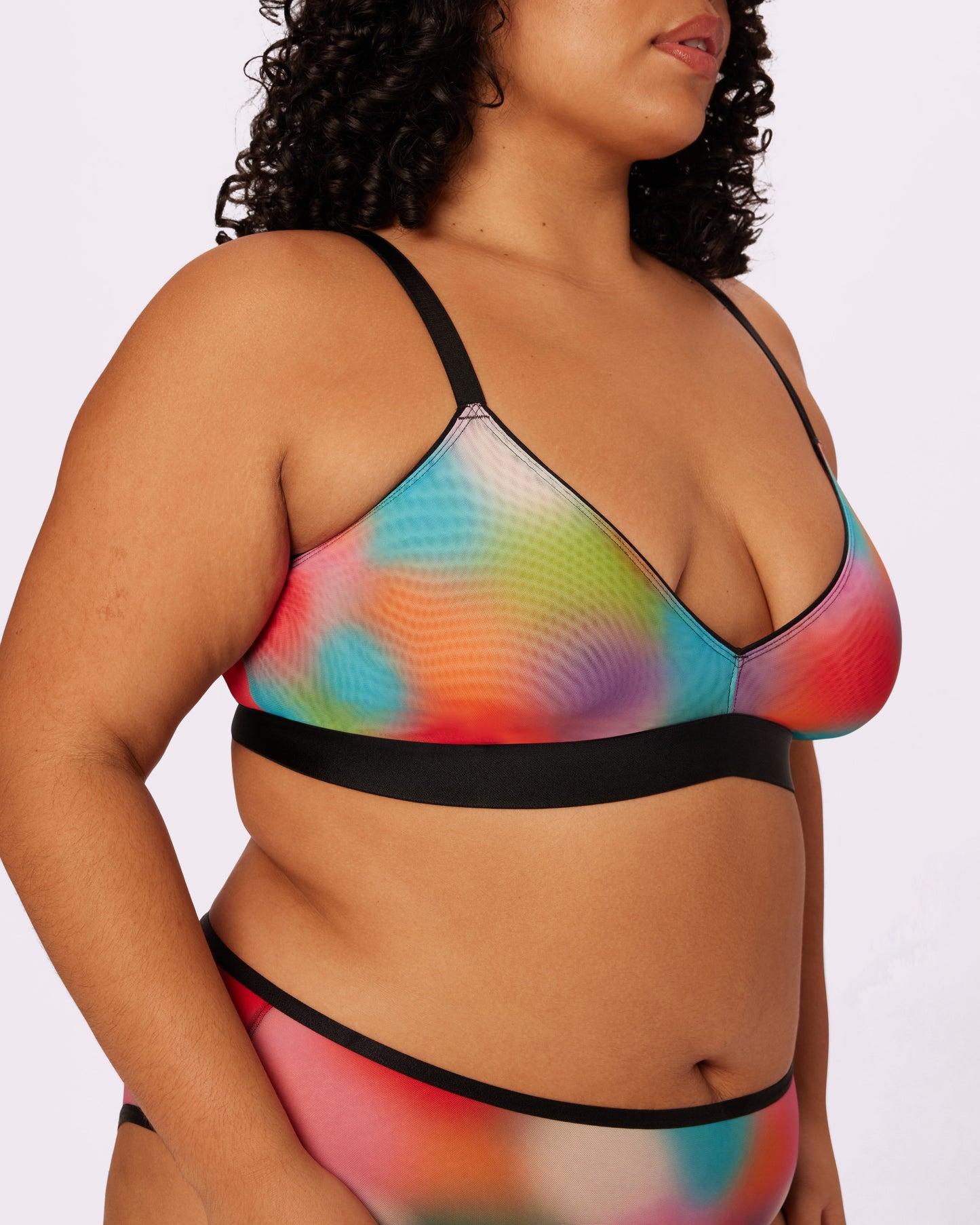 Triangle Bralette | Silky Mesh (Supernova)