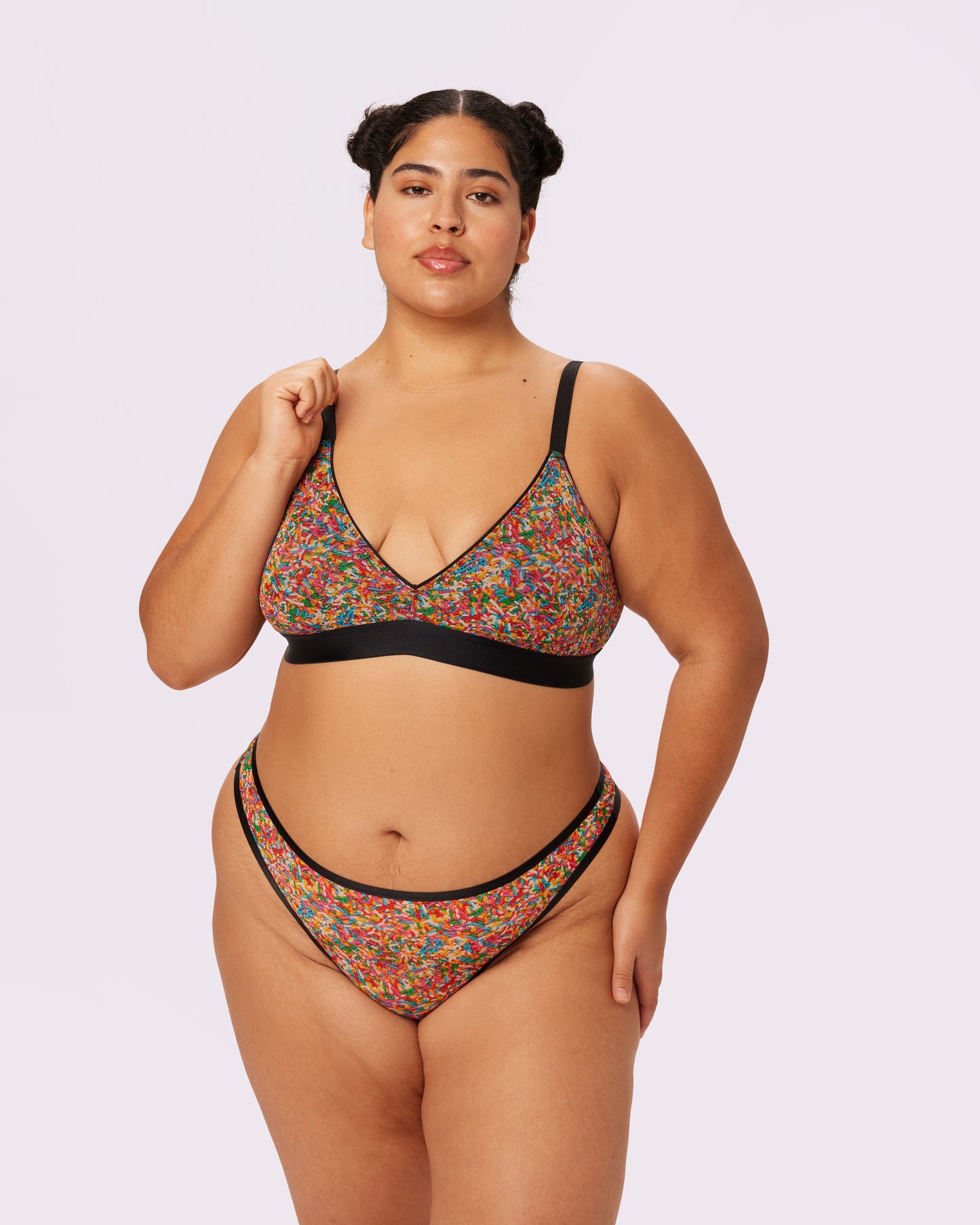 Triangle Bralette | Silky Mesh | Archive (Sprinkles)