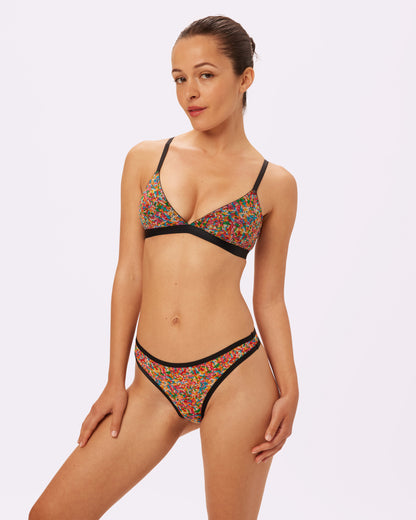 Triangle Bralette | Silky Mesh | Archive (Sprinkles)