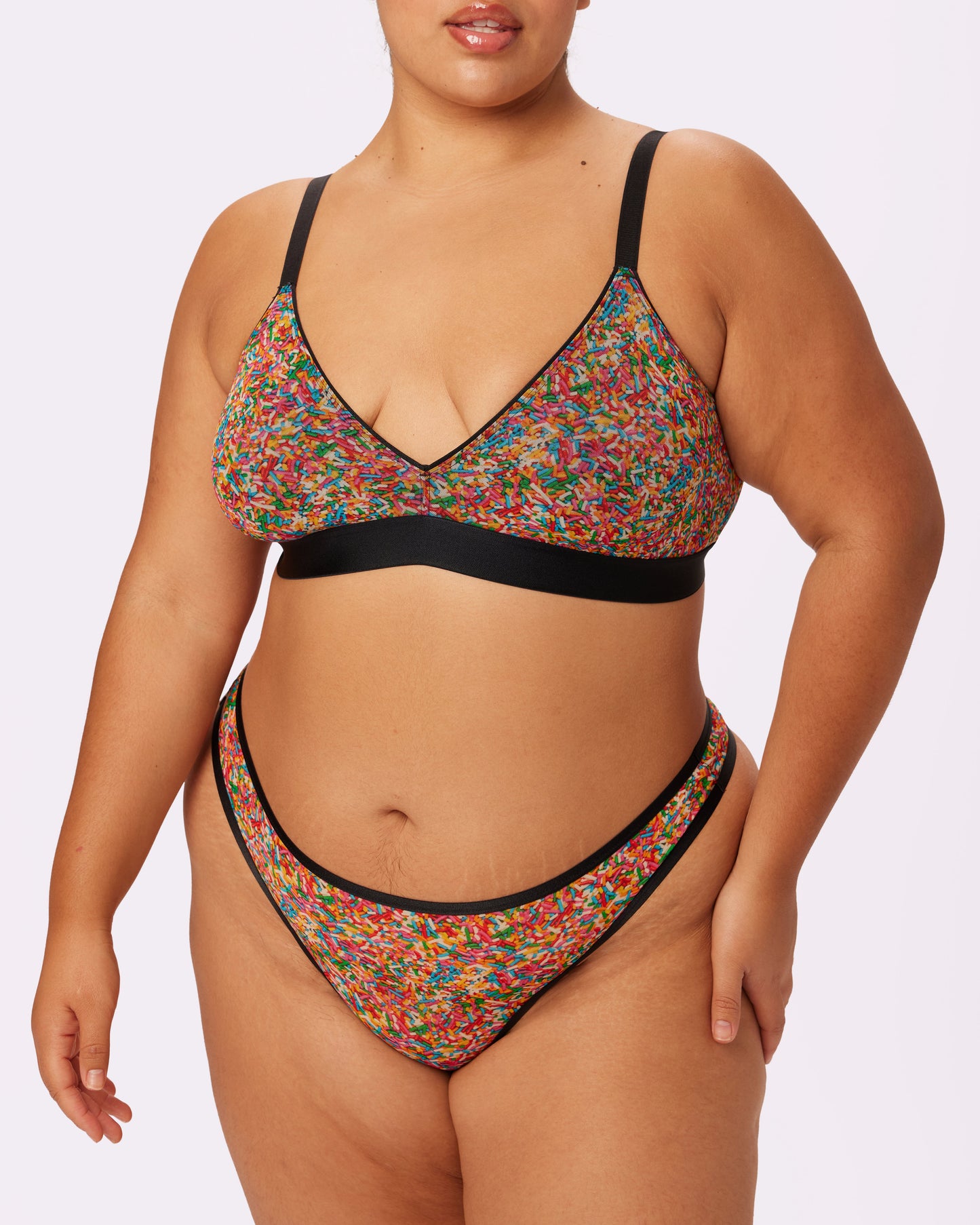 Triangle Bralette | Silky Mesh | Archive (Sprinkles)