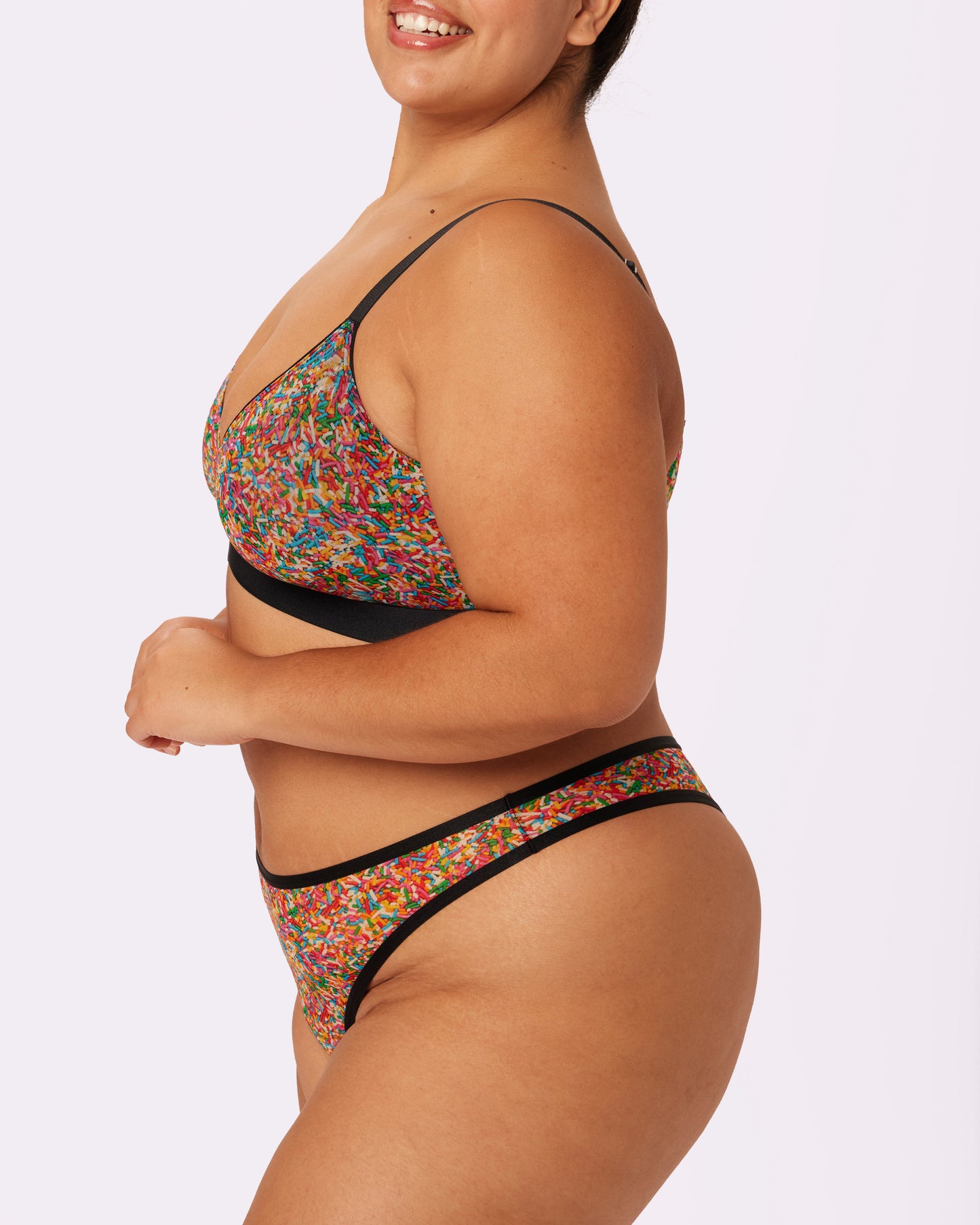 Triangle Bralette | Silky Mesh | Archive (Sprinkles)