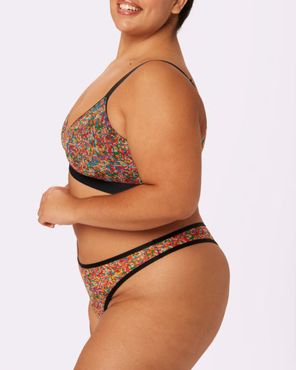 Triangle Bralette | Silky Mesh | Archive (Sprinkles)
