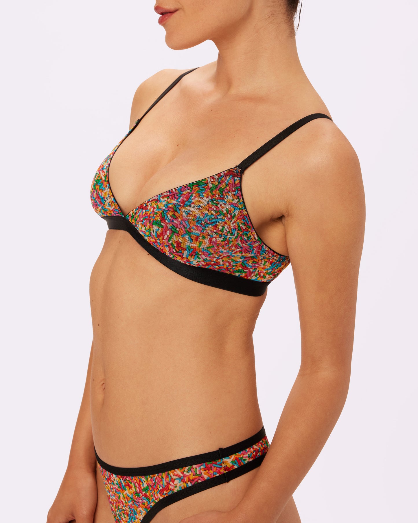 Triangle Bralette | Silky Mesh | Archive (Sprinkles)