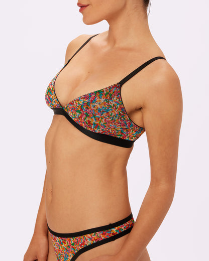 Triangle Bralette | Silky Mesh | Archive (Sprinkles)
