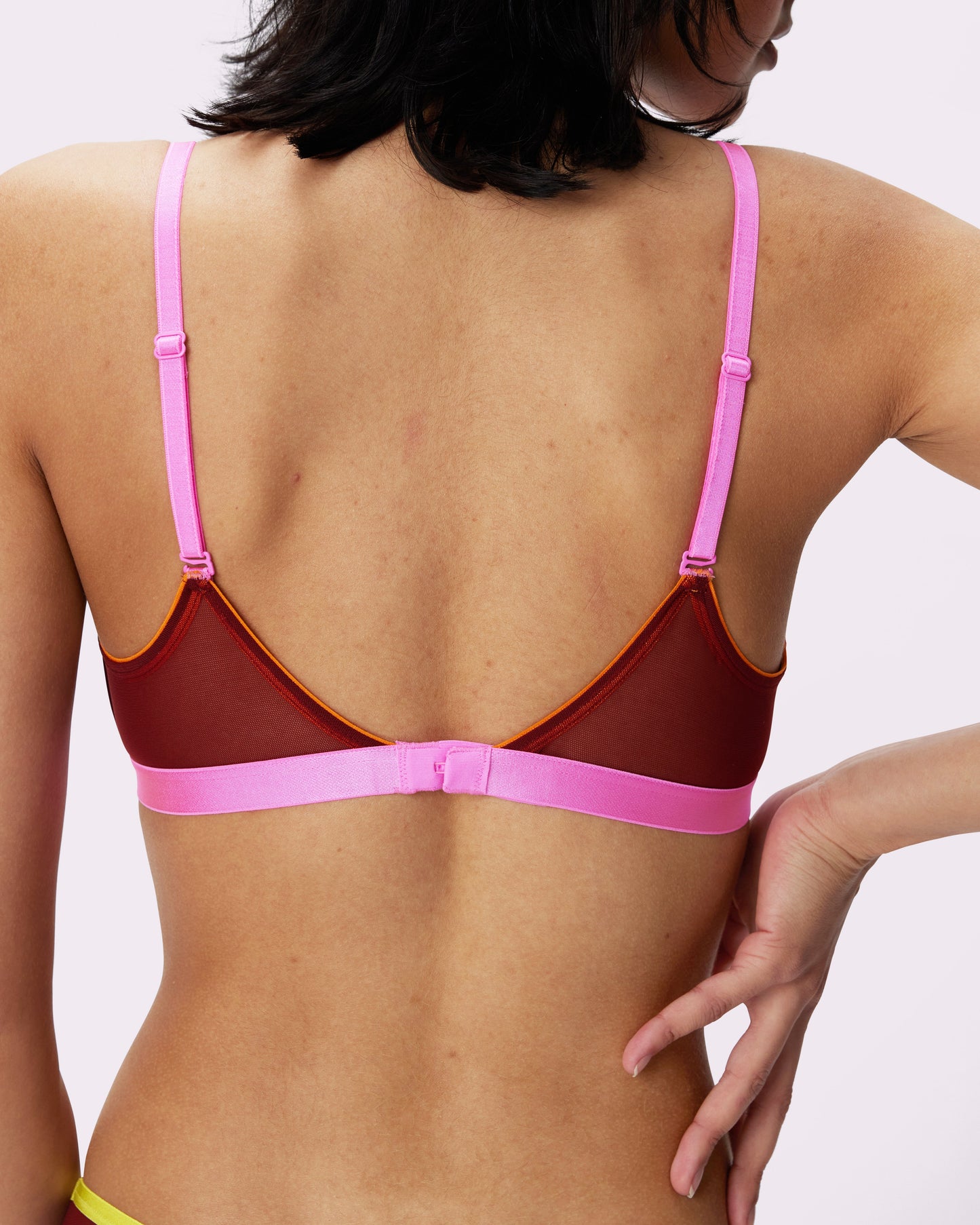 Triangle Bralette | Silky Mesh (Shockwave)