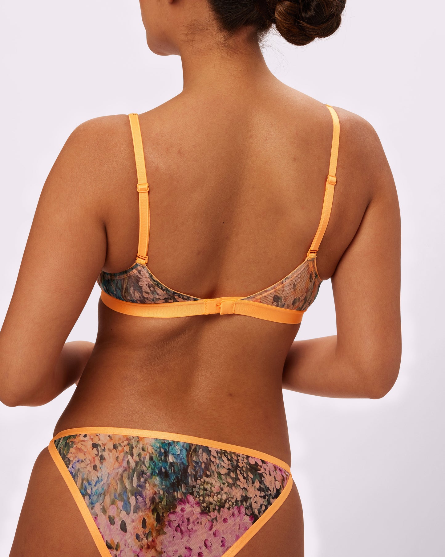 Triangle Bralette | Silky Mesh | Archive (Watercolor)