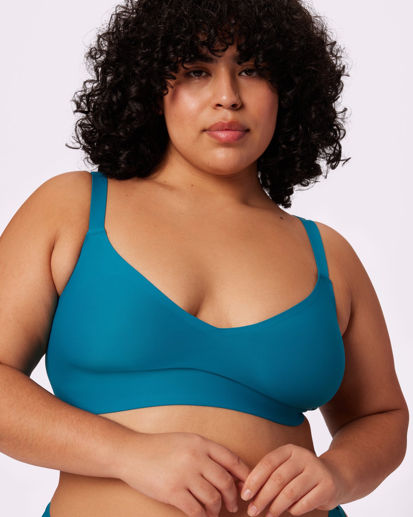 Smooth Lift Triangle Bralette | Seamless Universal (Lagoon)