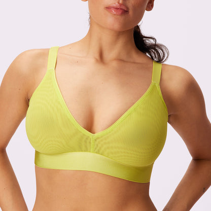 Triangle Bralette | Silky Mesh (Eightball)