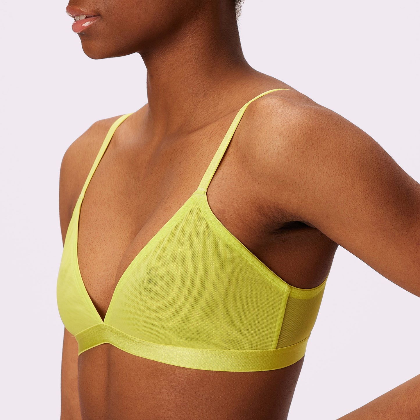 Triangle Bralette | Silky Mesh (Eightball)