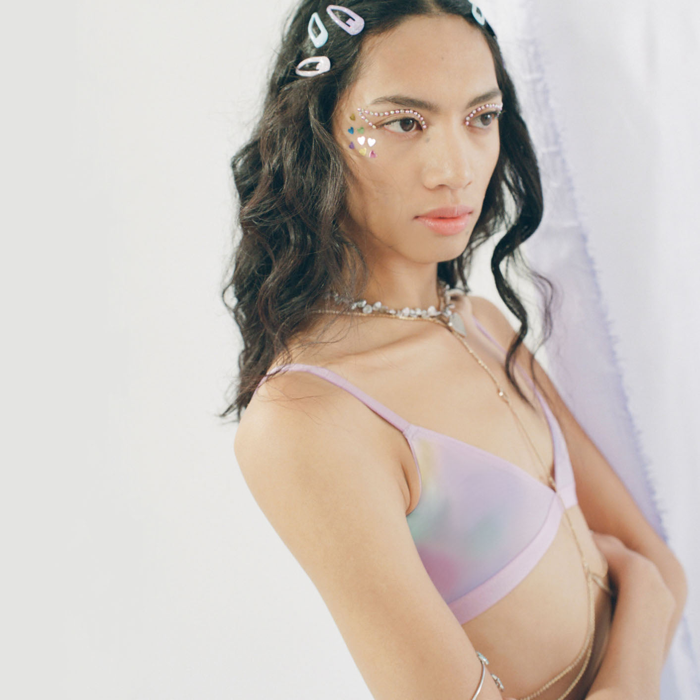 Triangle Bralette | Silky Mesh (Eightball)