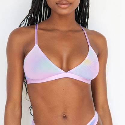 Triangle Bralette | Silky Mesh (Eightball)