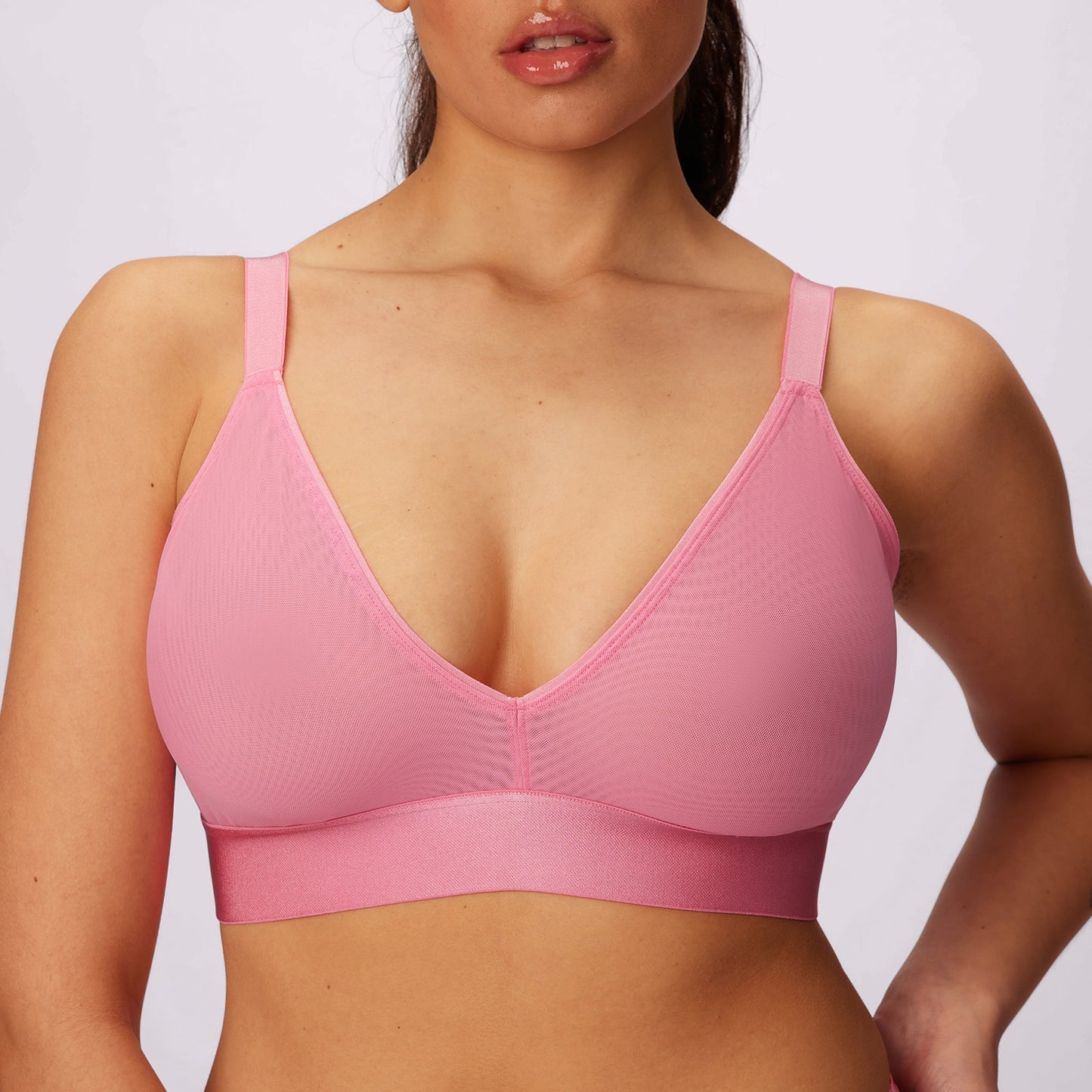 Triangle Bralette | Silky Mesh (Eightball)