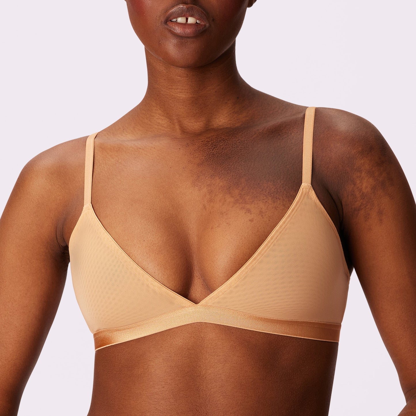 Triangle Bralette | Silky Mesh (Eightball)
