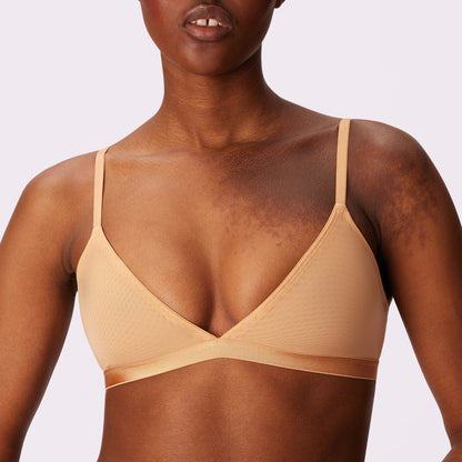 Triangle Bralette | Silky Mesh (Eightball)
