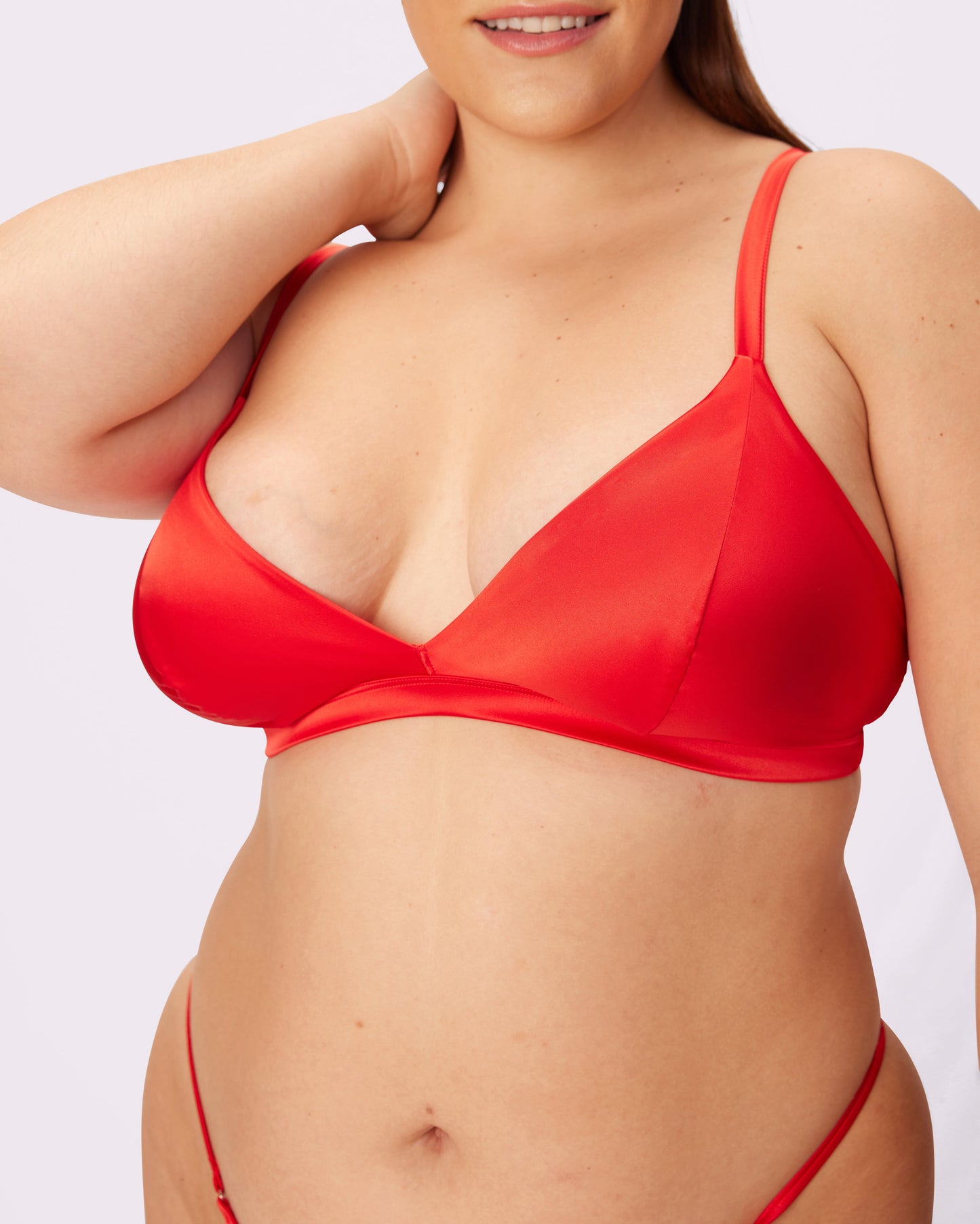 Special Edition Coca-Cola Luminous Glow Triangle Bralette | Glow Satin | Archive (Coca-Cola)