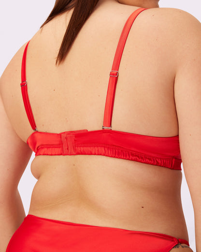 Special Edition Coca-Cola Luminous Glow Triangle Bralette | Glow Satin | Archive (Coca-Cola)
