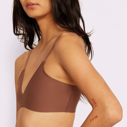 Smooth Lift Triangle Bralette | Seamless Universal | Archive (Coffee Bean)