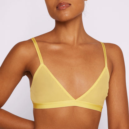 Triangle Bralette | Silky Mesh | Archive (Dandelion)