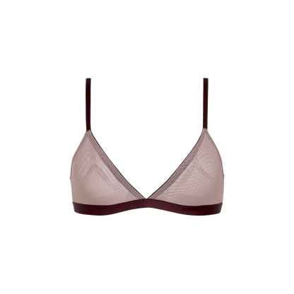 Triangle Bralette | Silky Mesh (Eightball)