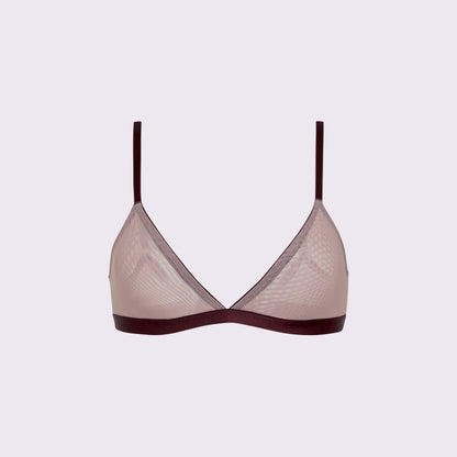 Triangle Bralette | Silky Mesh (Eightball)