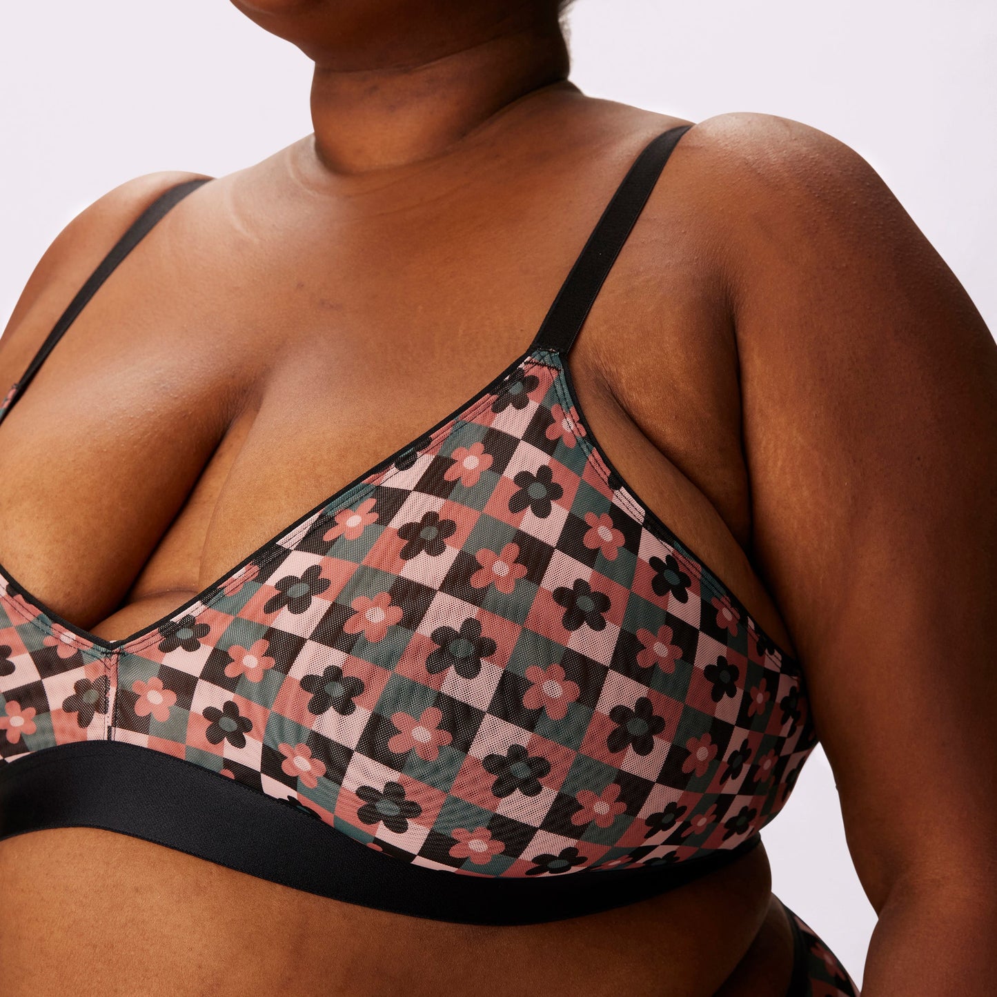 Triangle Bralette | Silky Mesh (Eightball)