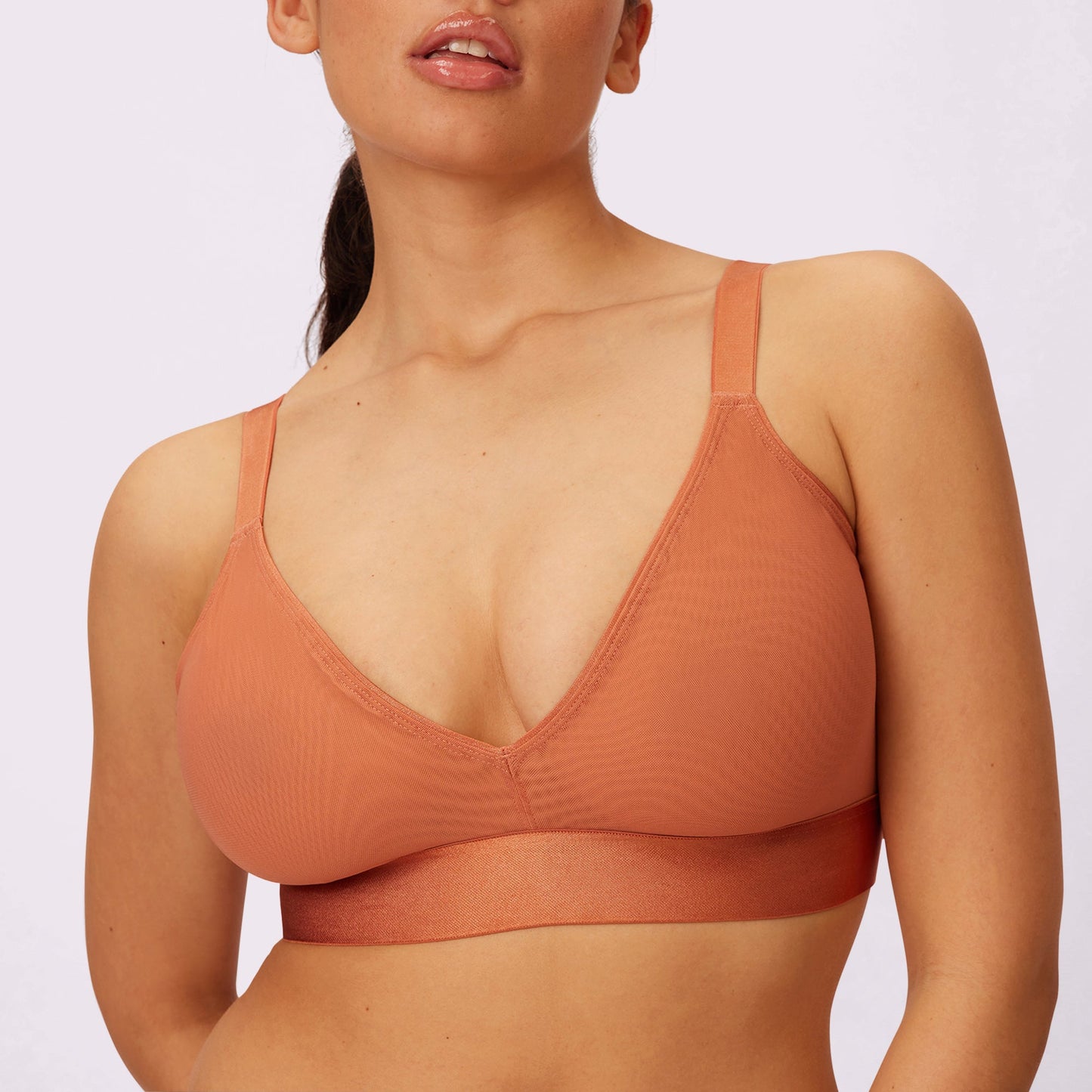 Triangle Bralette | Silky Mesh (Eightball)