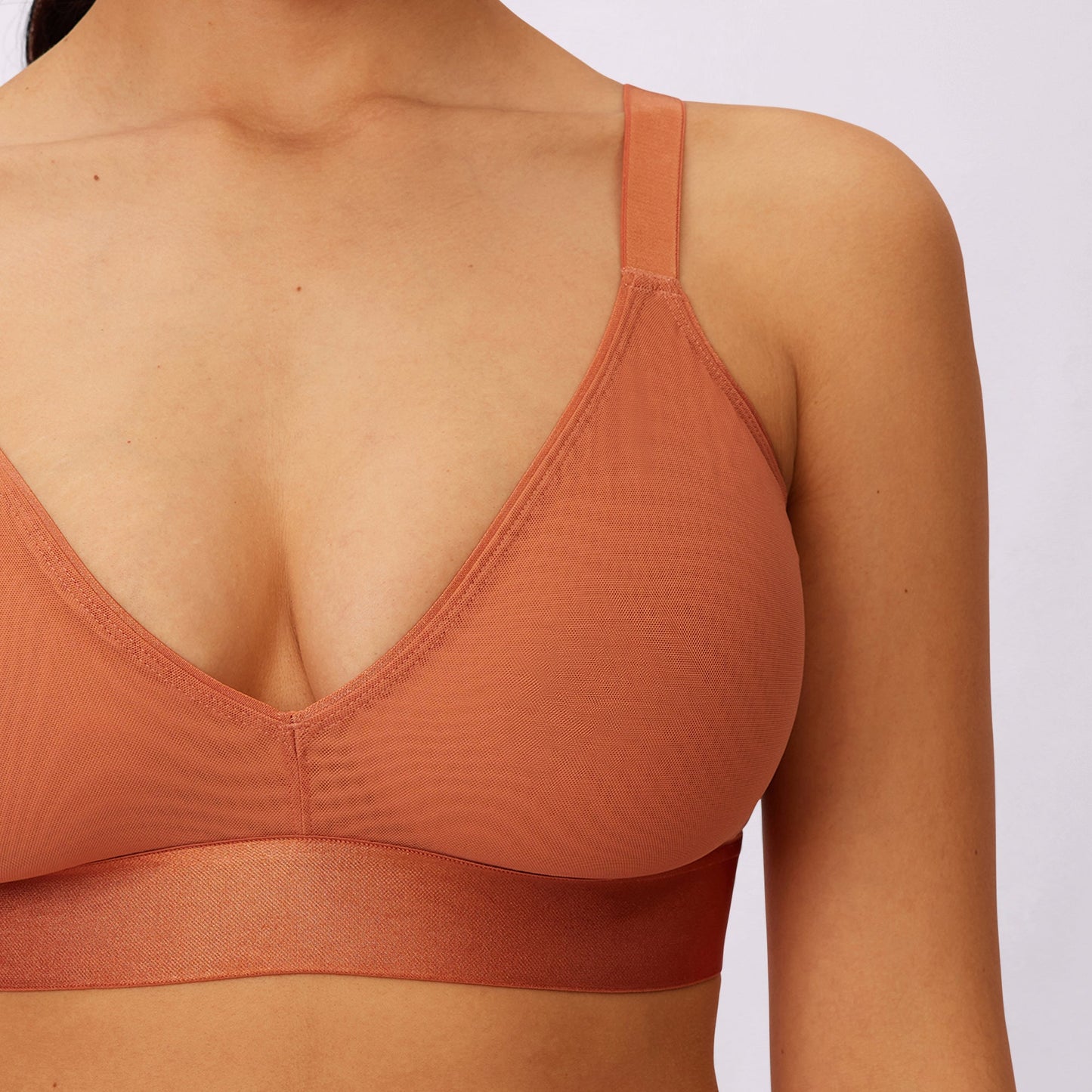 Triangle Bralette | Silky Mesh (Eightball)