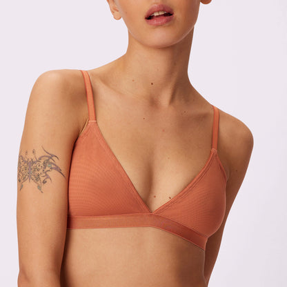 Triangle Bralette | Silky Mesh (Eightball)
