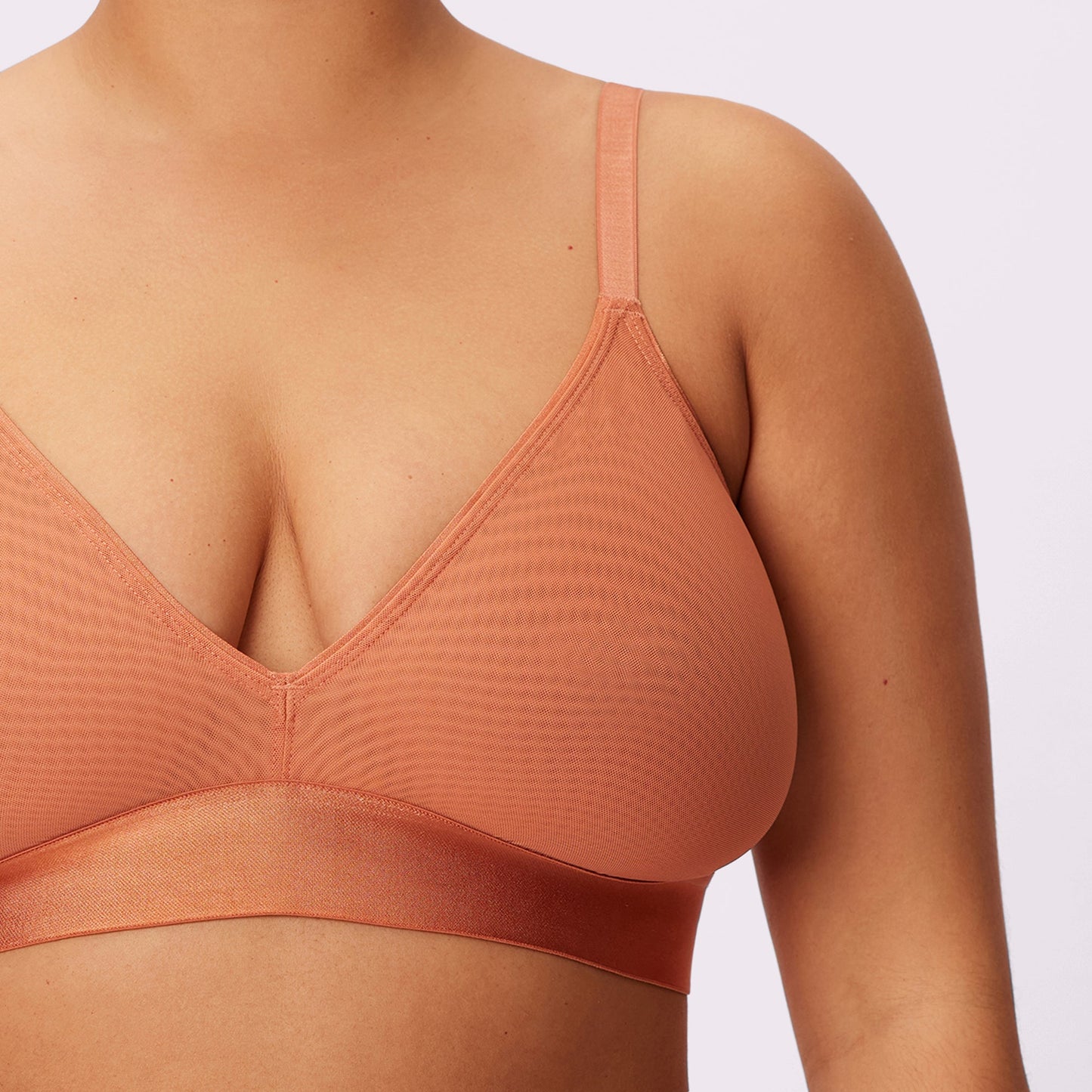 Triangle Bralette | Silky Mesh (Eightball)
