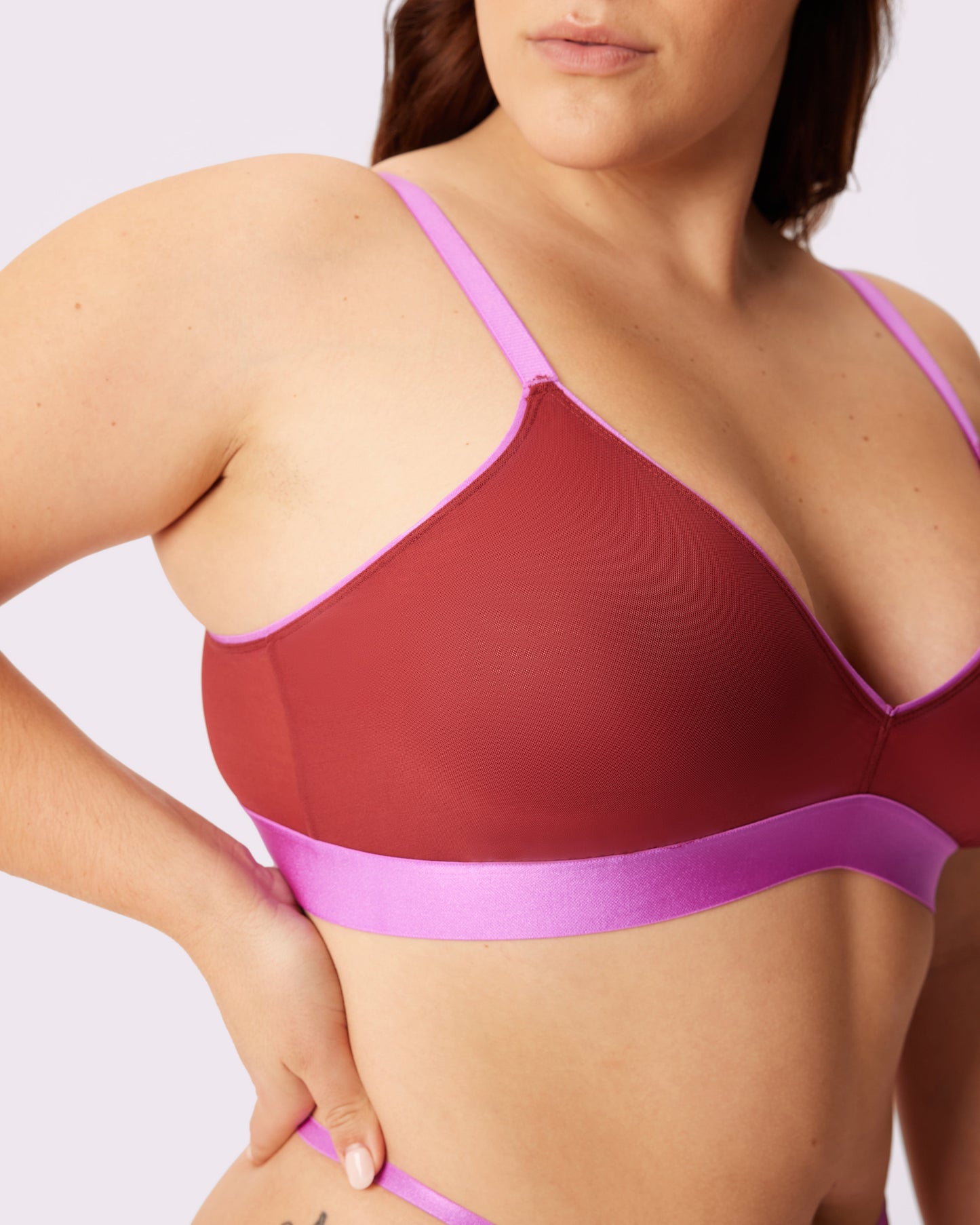 Triangle Bralette | Silky Mesh (Eightball)