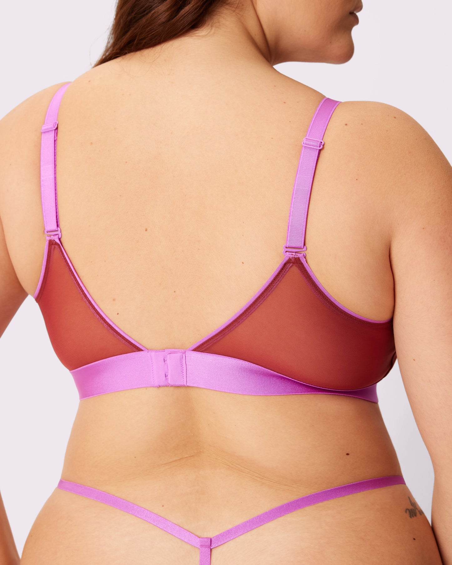 Triangle Bralette | Silky Mesh (Eightball)