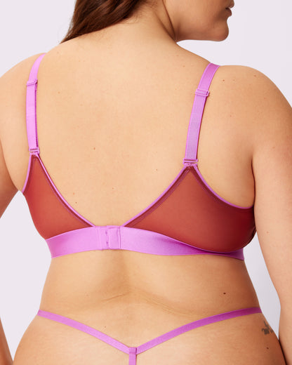 Triangle Bralette | Silky Mesh (Eightball)