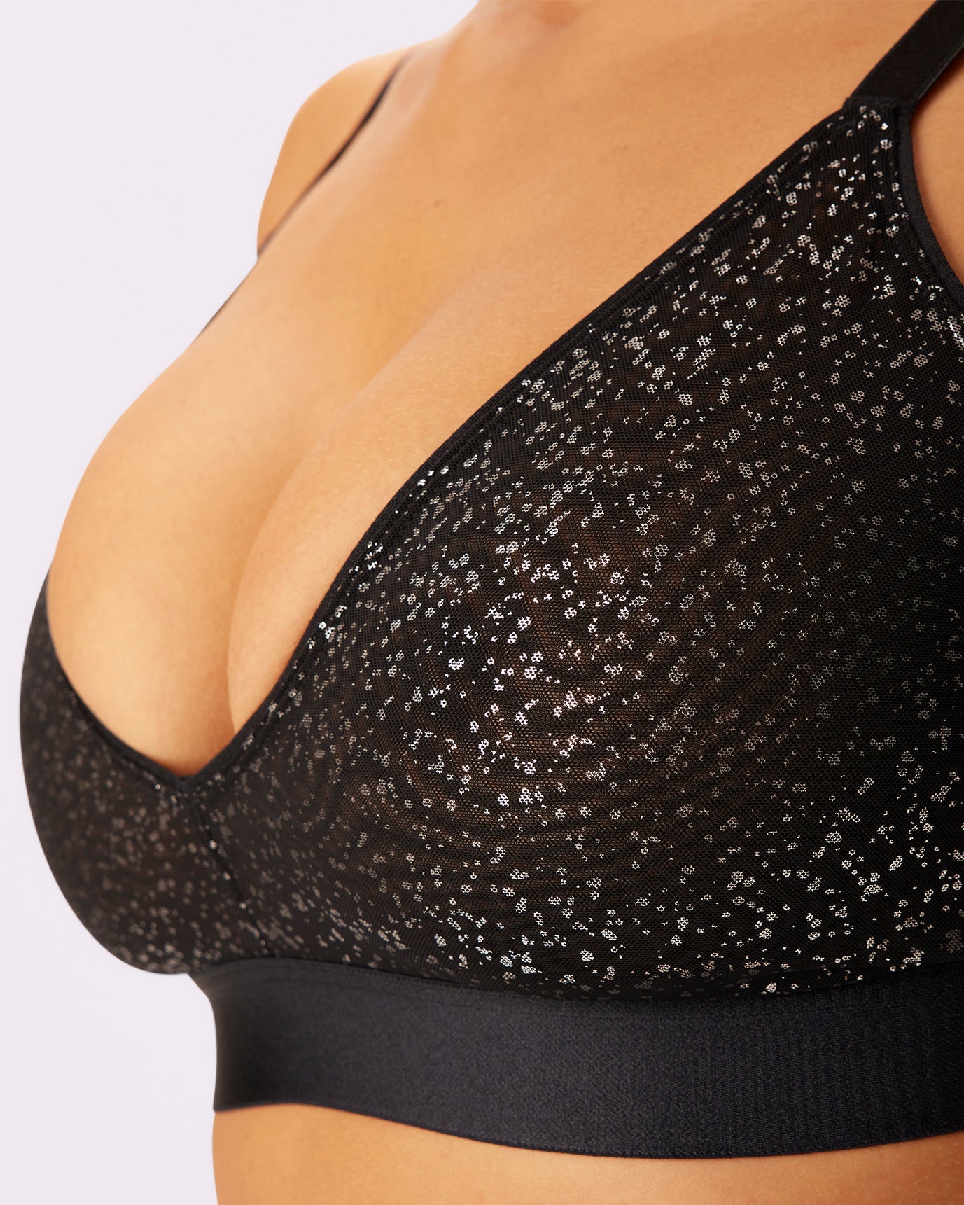 Triangle Bralette | Silky Mesh (Eightball)